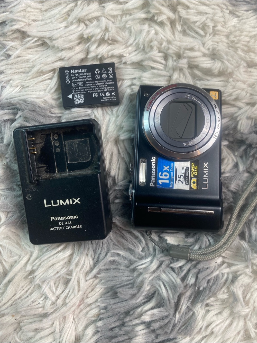 Panasonic Lumix DMC-ZS5 Digital Camera Black TESTED W/ Battery